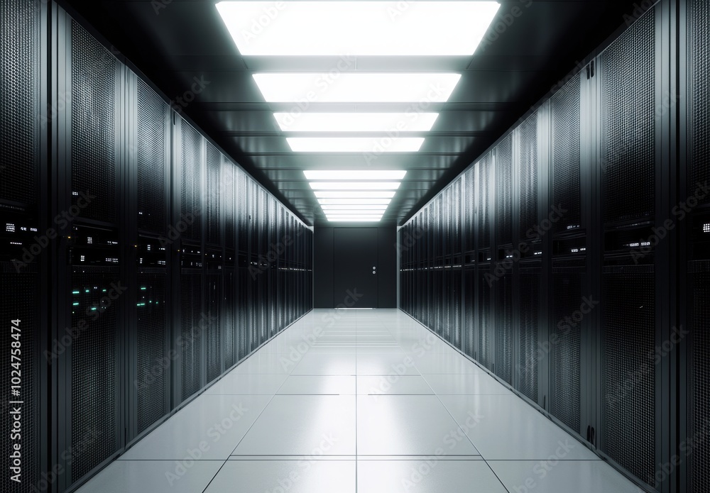 Server Room Corridor. Server Room Corridor.