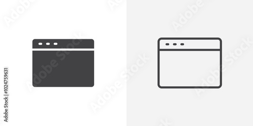 Web page icon isolated on the white background.