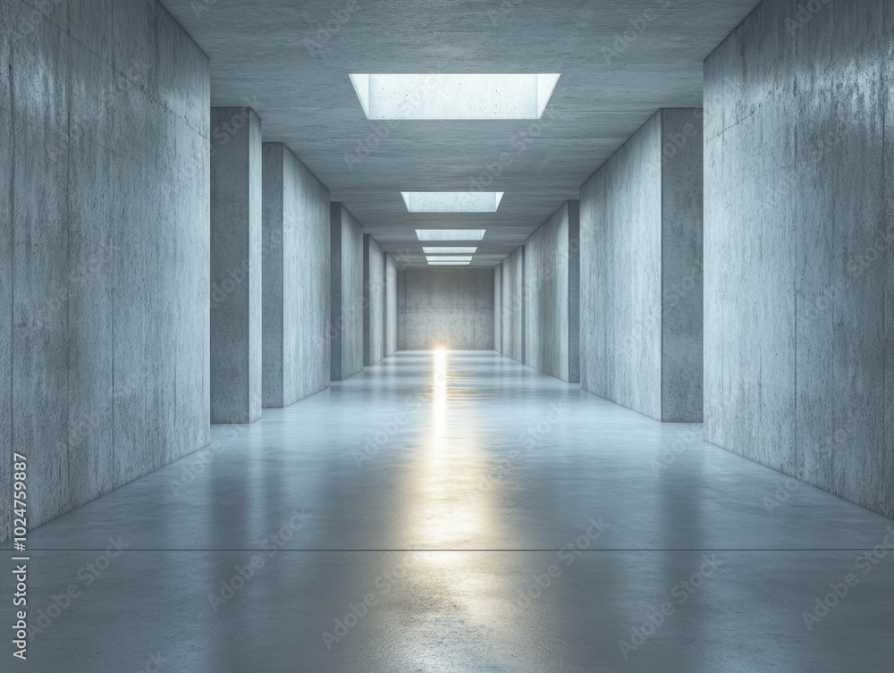 Concrete Corridor Light. Concrete Corridor Light.