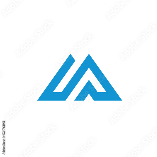 Mountain Letter M Logo design vector template