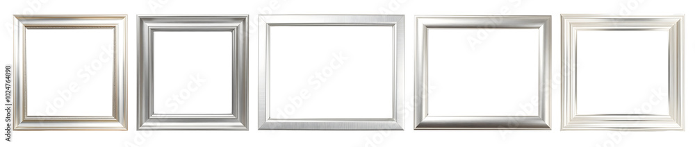 Set of Silver photo frames Set of Silver photo frames