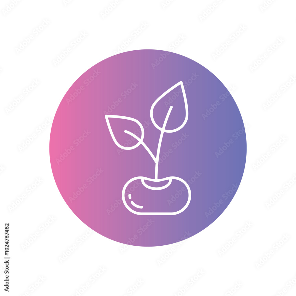 Seedling vector icons stock illustration Seedling vector icons stock illustration