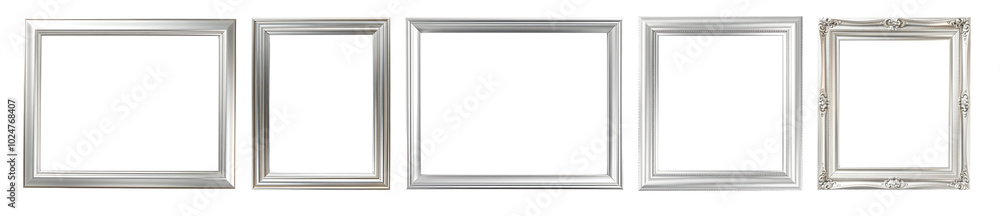 Set of Silver photo frames Set of Silver photo frames