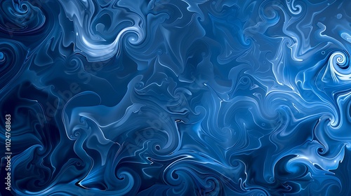 A stunning vector background showcasing abstract swirling patterns in blue that vary in intensity and direction perfect for modern graphic design and artistic projects