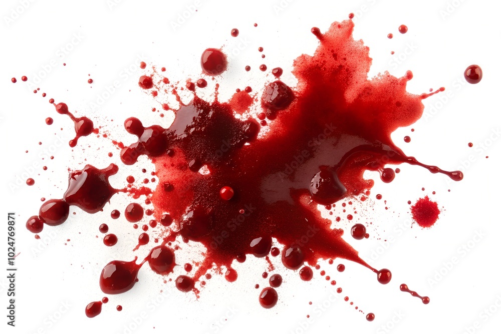 blood stains cut out isolated on white blood stains cut out isolated on white