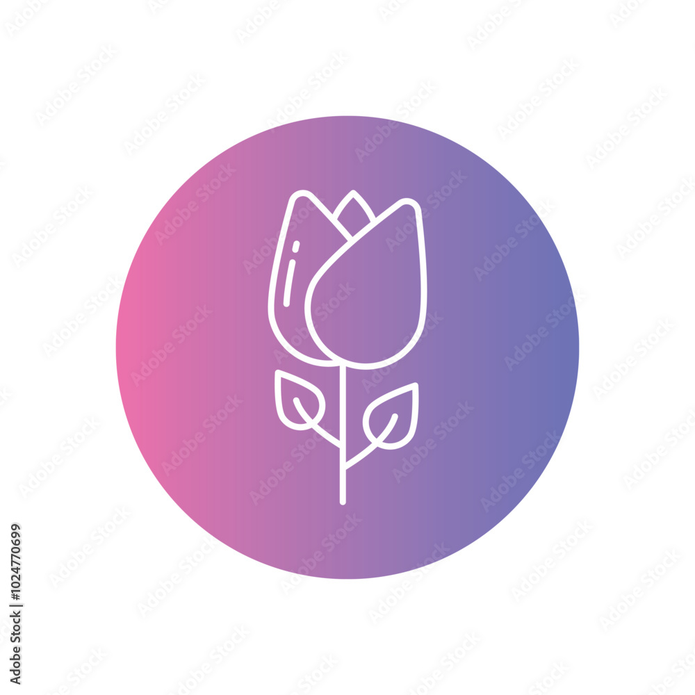 Flower Bud vector icons stock illustration Flower Bud vector icons stock illustration