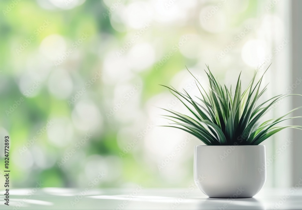 Green Plant in Pot. Green Plant in Pot.