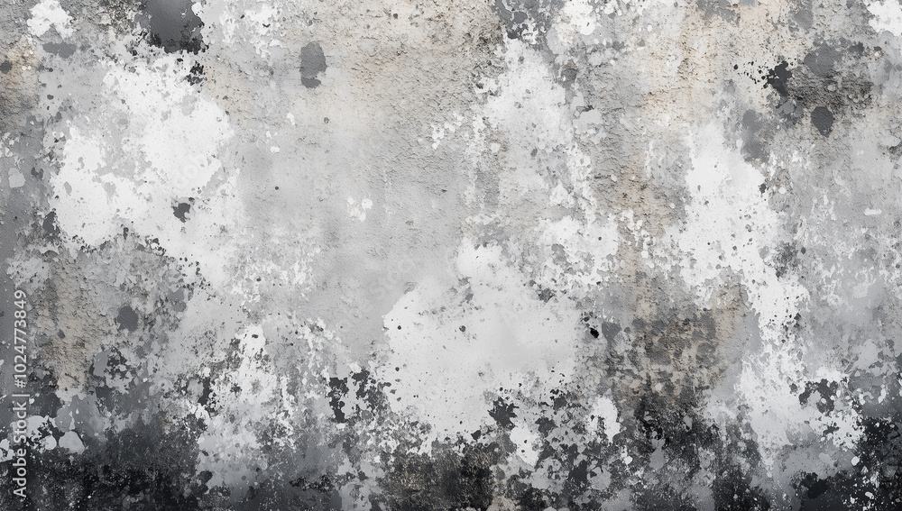 Fototapeta premium Abstract Grunge Texture Background with Black and White Paint Strokes and Rough Surface Details