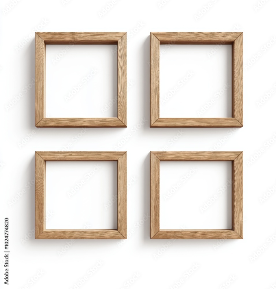 Empty Wood Frames. Empty Wood Frames.