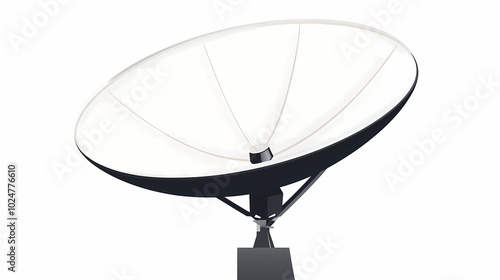 Vector illustration of a satellite dish