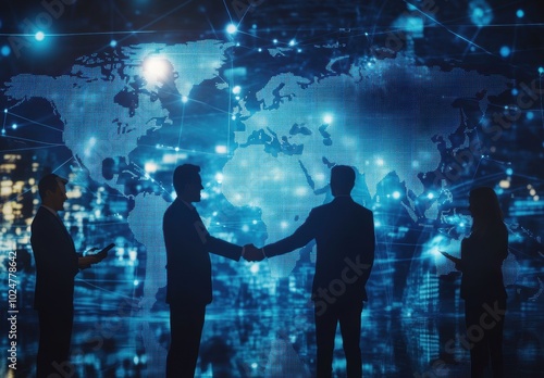 Wallpaper Mural Global Business Deal. Torontodigital.ca