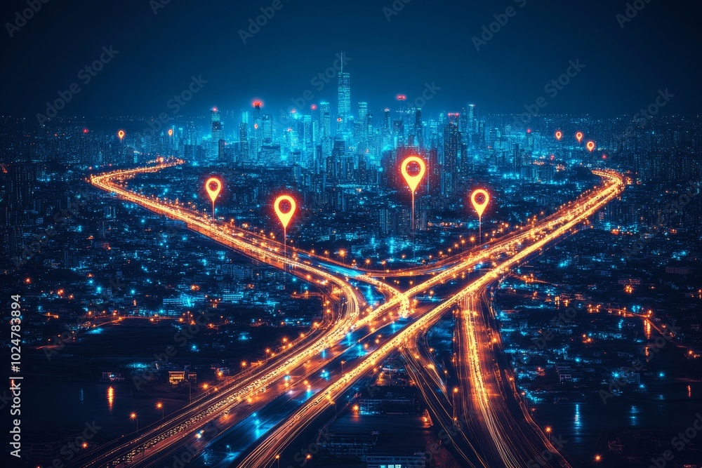 Fototapeta premium A product innovation roadmap, planning and strategy. Generative AI