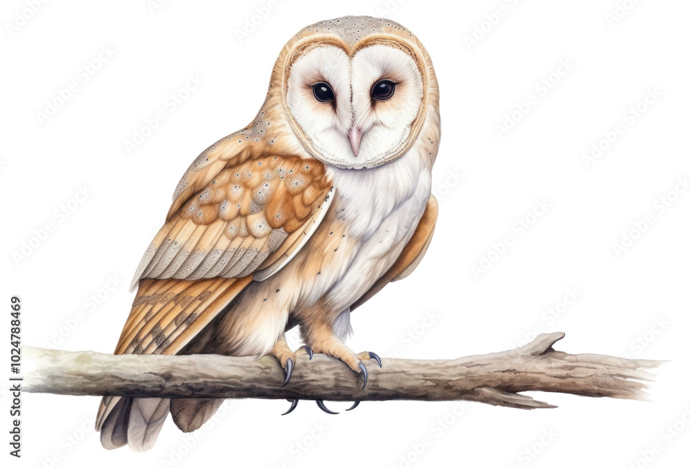 Obraz premium PNG Barn owl drawing animal sketch.