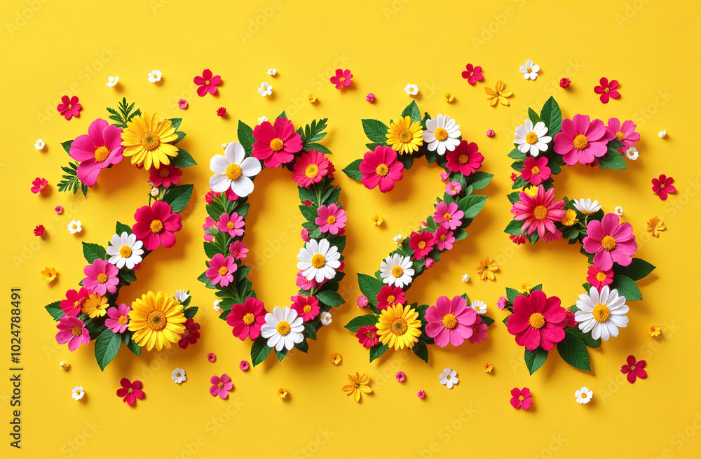 A festive New Year banner featuring the numbers A festive New Year banner featuring the numbers