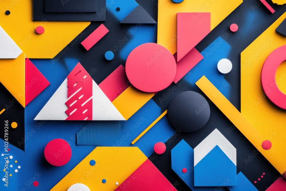 Abstract geometric pattern with vibrant colors. Abstract geometric pattern with vibrant colors.