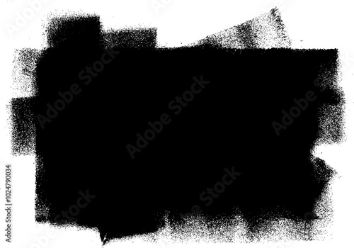 Grunge Roller Brush Stroke Paint Texture Background Rectangle