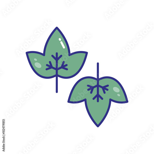 Ivy vector icons stock illustration