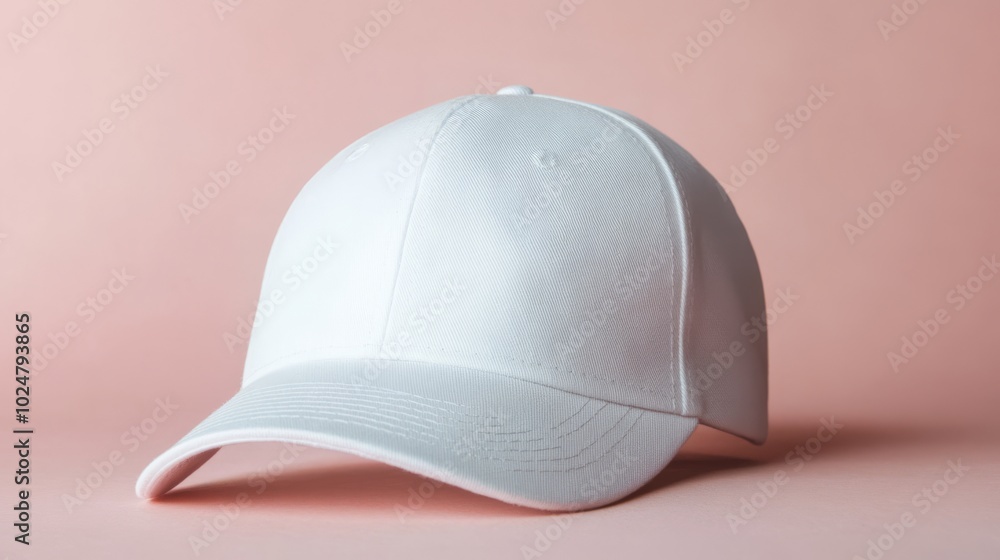 Minimalistic White Cap Mockup Minimalistic White Cap Mockup