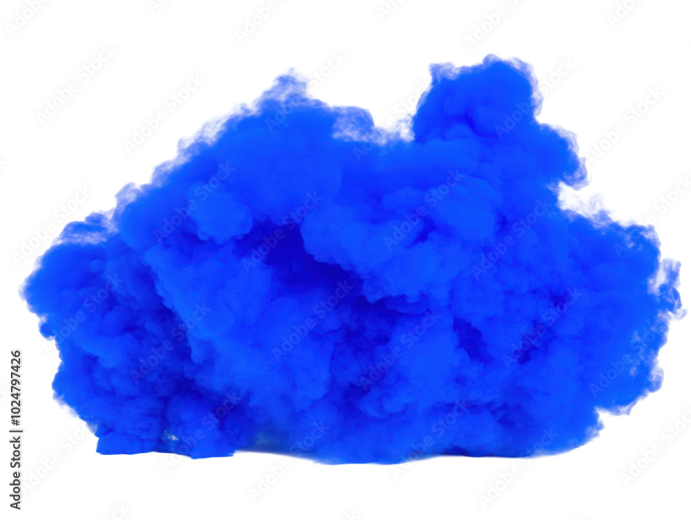 Vibrant blue smoke explosion for creative design and media projects Vibrant blue smoke explosion for creative design and media projects