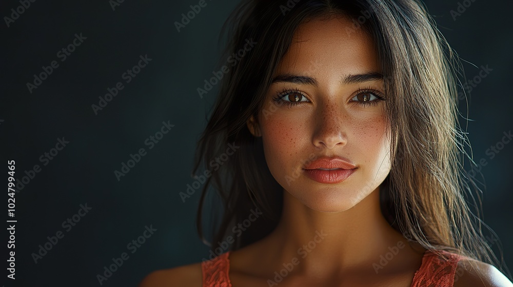 Fototapeta premium Colombian Woman in Contemporary Fashion