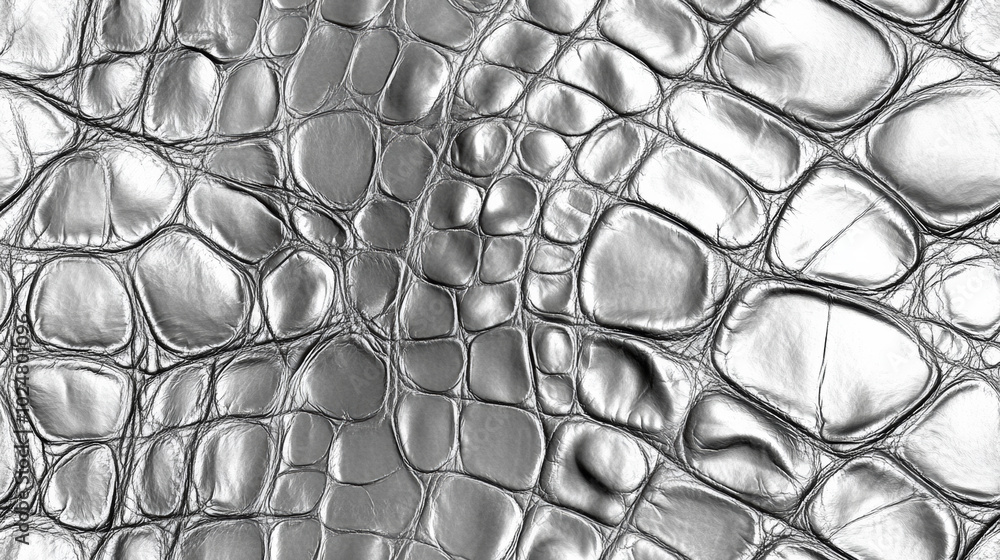 crocodile leather print seamless patchwork pattern in silver white paint. fashion trendy background for fabric design wallpaper crocodile leather print seamless patchwork pattern in silver white paint. fashion trendy background for fabric design wallpaper