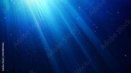 Fototapeta Naklejka Na Ścianę i Meble -  3D radiation light aurora rays gradient blue stripes texture abstract web ppt technology background