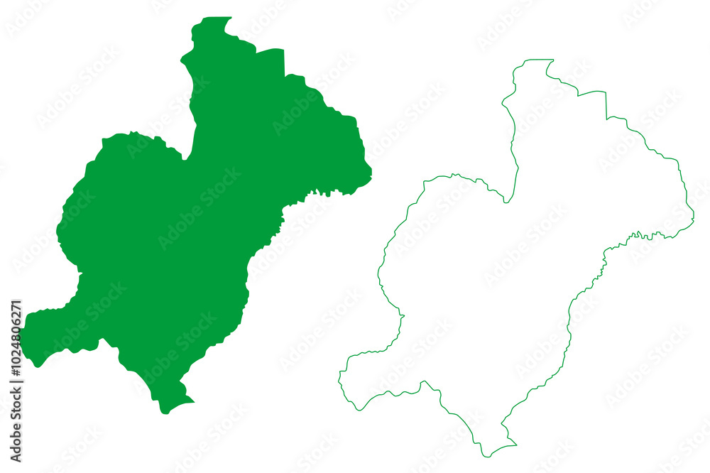 Condeuba municipality (Bahia state, Municipalities of Brazil, Federative Republic of Brazil) map vector illustration, scribble sketch Condeuba map Condeuba municipality (Bahia state, Municipalities of Brazil, Federative Republic of Brazil) map vector illustration, scribble sketch Condeuba map