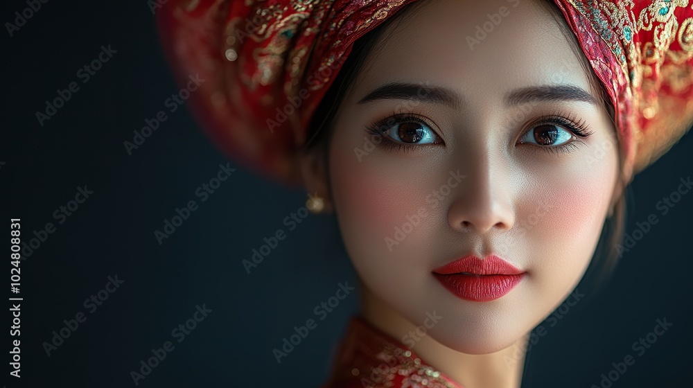 Vietnamese Woman in Traditional Attire - Portrait Photography Vietnamese Woman in Traditional Attire - Portrait Photography