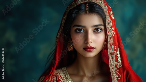 Bangladeshi Woman in Festive Attire