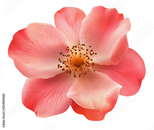 Beautiful pink flower close-up showcasing delicate petals and intricate center details