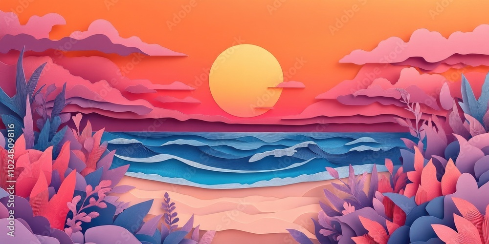 Beach and dunes in a serene coastal landscape by the North Sea, Coastal landscape with beach and dunes Beach and dunes in a serene coastal landscape by the North Sea, Coastal landscape with beach and dunes