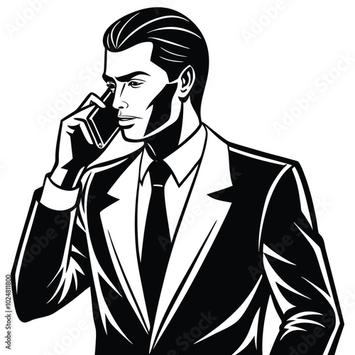 young-businessman-talking-on-phone-silhouette