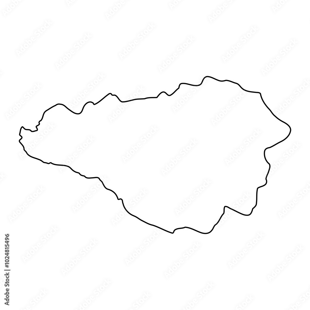 Kibaale district map, administrative division of Uganda. Vector illustration. Kibaale district map, administrative division of Uganda. Vector illustration.
