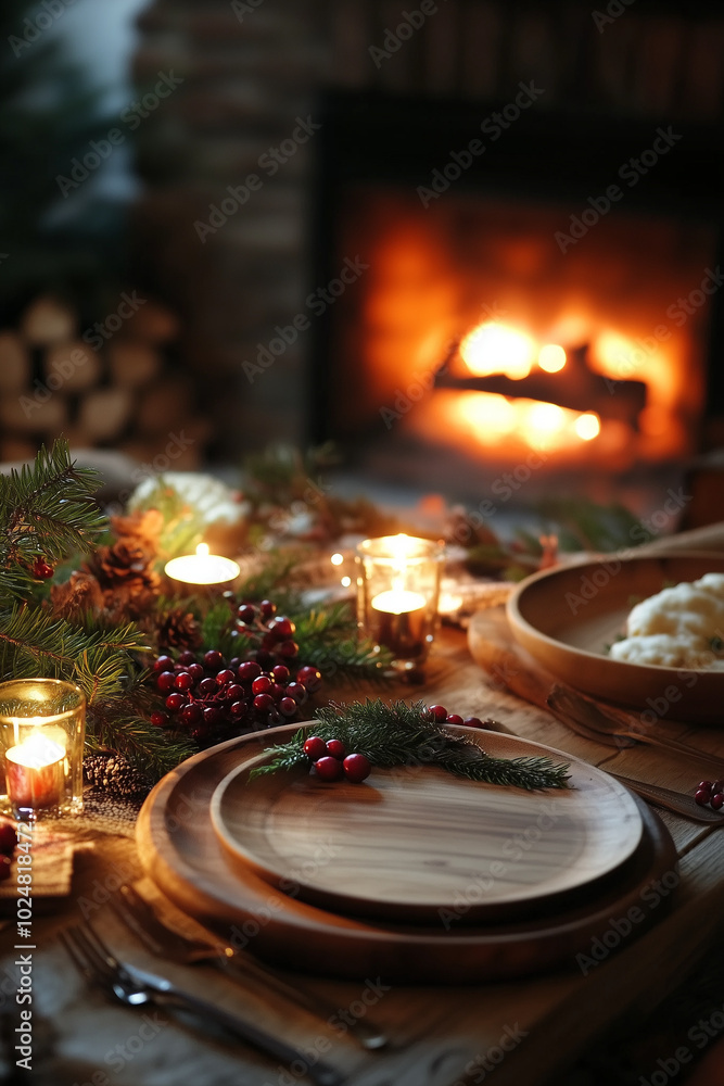 Close-up of a beautifully arranged holiday table Close-up of a beautifully arranged holiday table