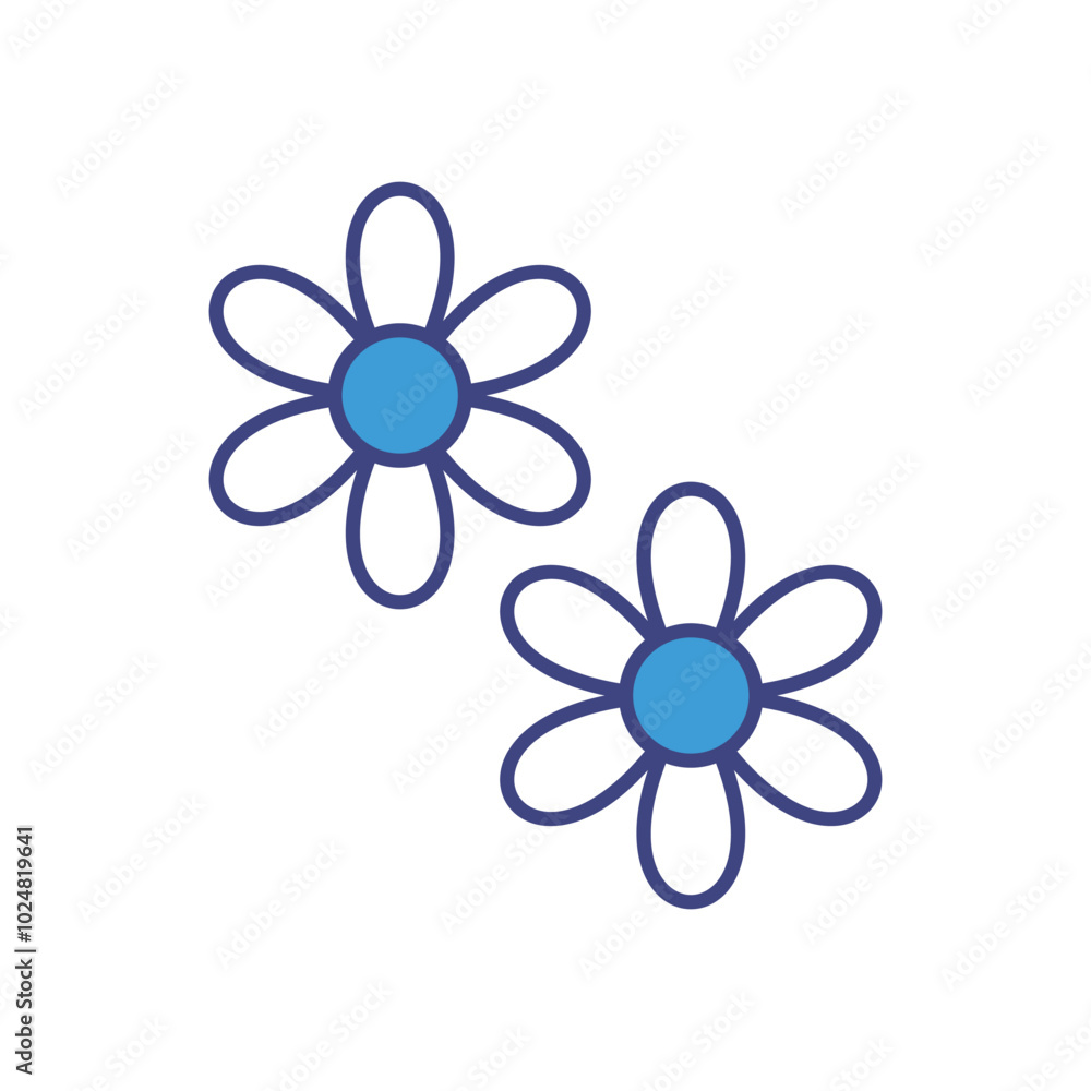 Daisy vector icons stock illustration Daisy vector icons stock illustration