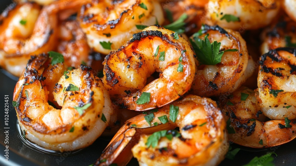 Grilled Shrimp with Fresh Herbs and Spices Grilled Shrimp with Fresh Herbs and Spices
