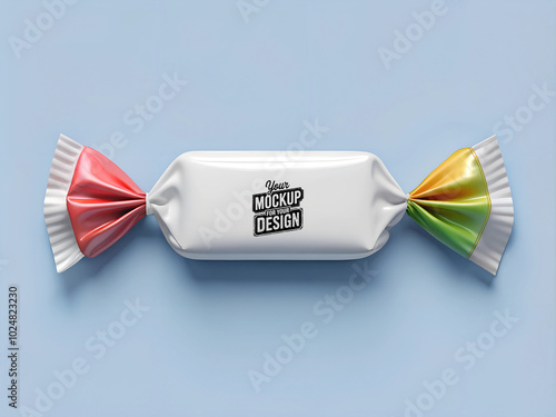 Empty clean Candy packaging mockup modern packet  design