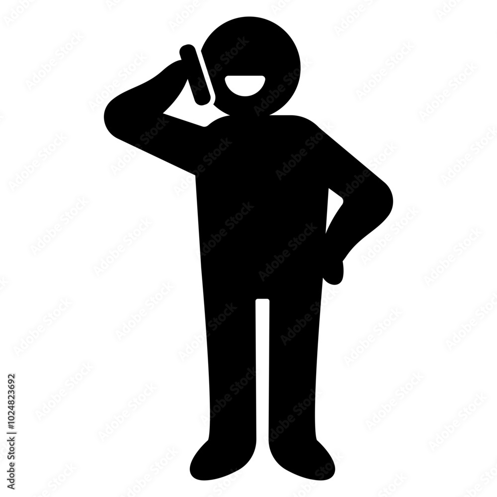man talking phone icon man talking phone icon