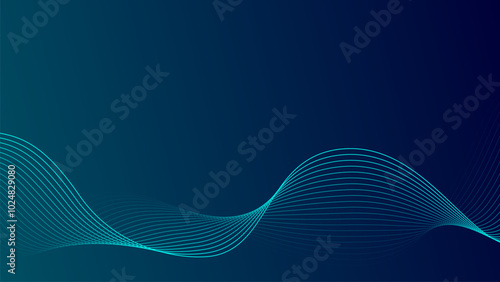 Digital  wave technology abstract background. Data cyber sound futuristic concept. Design for futuristic, abstract, wave, telecoms, digital, internet, online, network.