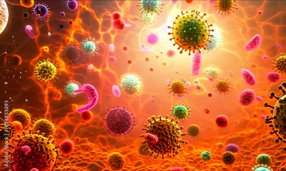 3d rendered illustration of a virus 3d rendered illustration of a virus