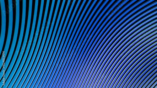 Wallpaper Mural Background illustration with blue rounded shaped stripes side by side and effects Torontodigital.ca