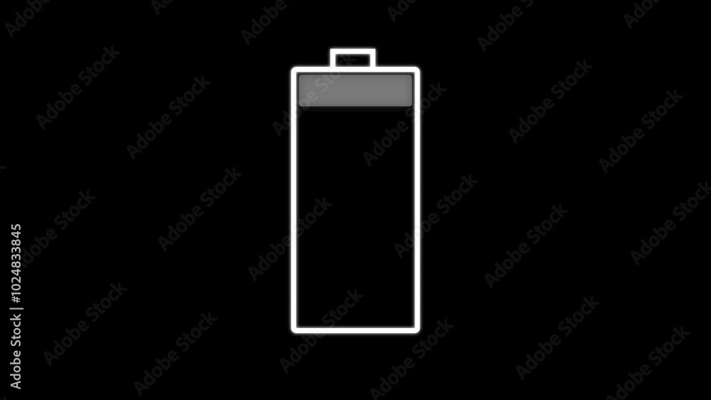 Battery loading icon animation 0-100% isolated in Battery charging animation, up side white color icon Battery animated. Fast battery charging icon animation power full battery. Battery loading icon animation 0-100% isolated in Battery charging animation, up side white color icon Battery animated. Fast battery charging icon animation power full battery.