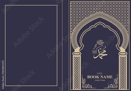 Islamic Book Cover Editable Vector Design