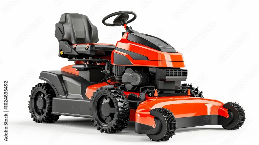 Compact Riding Lawn Mower with Bagger Attachment Compact Riding Lawn Mower with Bagger Attachment
