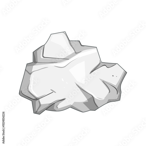 creativity crumpled paper balls cartoon. relief office, mess trash, environment reuse creativity crumpled paper balls sign. isolated symbol vector illustration