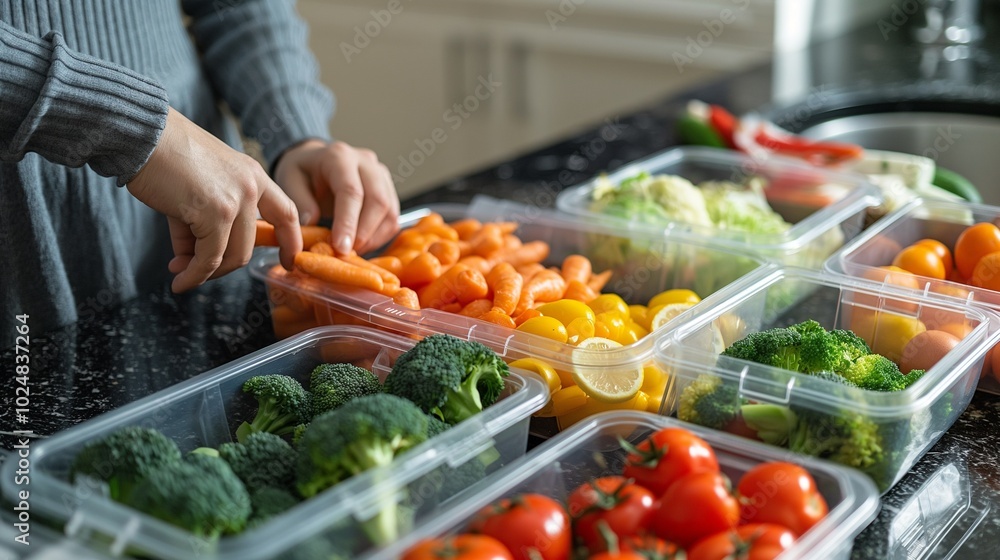 woman packing healthy snacks for her kids, ensuring they have nutritious woman packing healthy snacks for her kids, ensuring they have nutritious