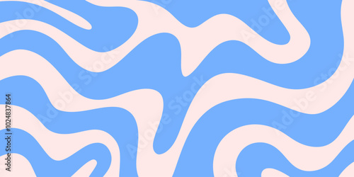 Psychedelic trippy y2k retro background vector design. Groovy abstract hippie pattern. Cool geometric wave texture.