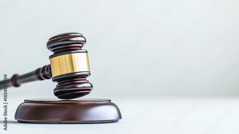 close up of gavel resting on wooden base, symbolizing justice and authority in legal proceedings. image conveys sense of seriousness and professionalism in legal field close up of gavel resting on wooden base, symbolizing justice and authority in legal proceedings. image conveys sense of seriousness and professionalism in legal field