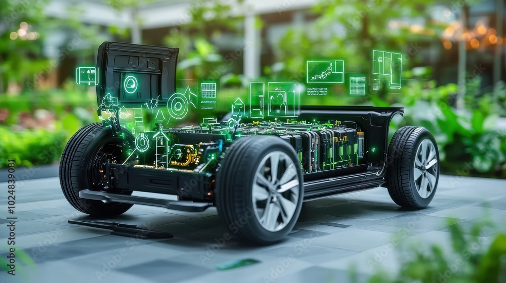 Electric Vehicle Chassis With Green Energy Integration Electric Vehicle Chassis With Green Energy Integration