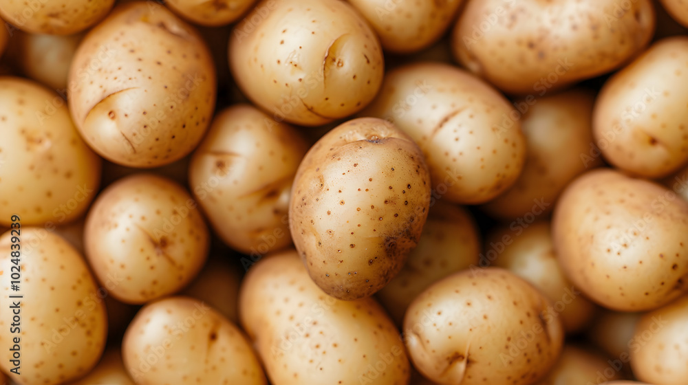 Fresh Pile of Potatoes – Healthy Root Vegetables for Cooking and Nutrition Fresh Pile of Potatoes – Healthy Root Vegetables for Cooking and Nutrition